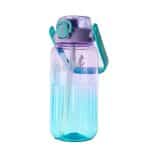 Seliya 900ml gradient water bottle, purple to blue, with teal handle