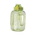 Seliya 1.6L water bottle in light green with grip handle and side markings