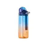 Seliya 750ml gradient water bottle, blue to orange, with flip-top lid