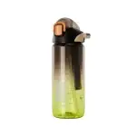 Seliya 750ml gradient water bottle, black to yellow-green, side view